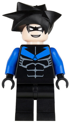 bat015 Nightwing - Blue Arms and Chest Symbol