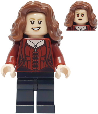 sh0732 The Scarlet Witch (Wanda Maximoff) - Plain Legs, Reddish Brown Hair