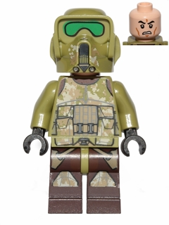 sw0518 Clone Scout Trooper, 41st Elite Corps (Phase 2) - Kashyyyk Camouflage, Scowl
