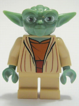 sw0219 Yoda - Clone Wars, Light Bluish Gray Hair