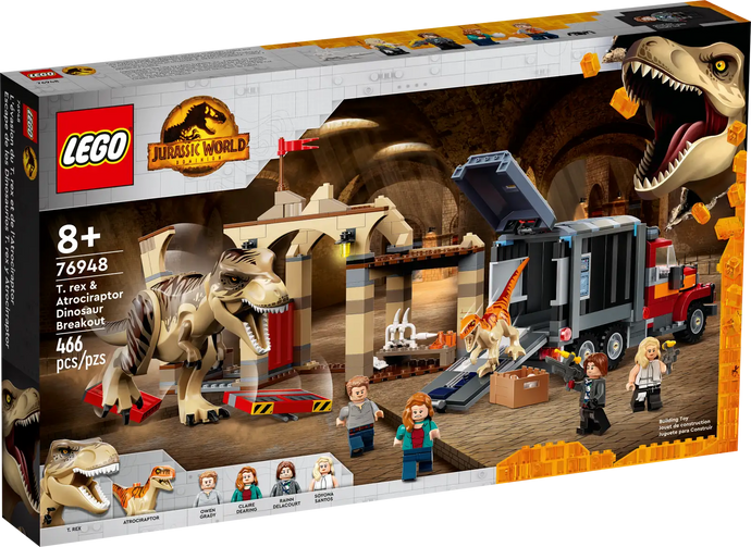 76948 LEGO T. rex & Atrociraptor Dinosaur Breakout