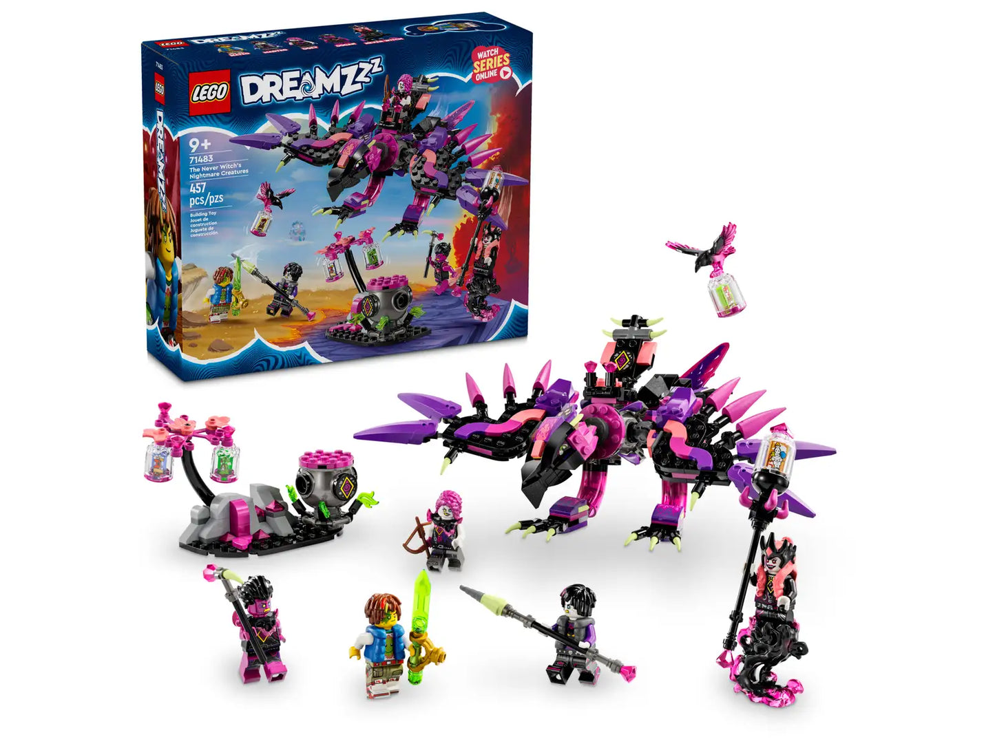 71483 LEGO DREAMZzz Season 2 Night of the Never Witch The Never Witch's Nightmare Creatures