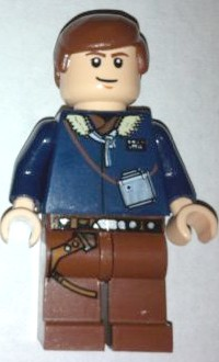 sw0088a Han Solo - Light Nougat, Reddish Brown Legs with Holster (2010)