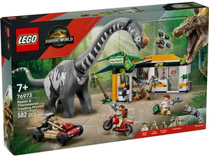 76973 LEGO Jurassic World Rebirth Raptor & Titanosaurus Tracking Mission