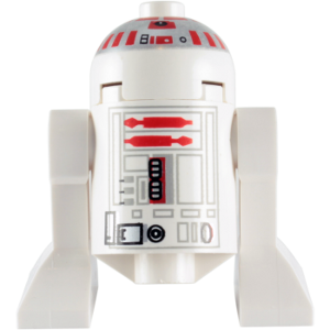 sw0029 Astromech Droid, R5-D4 - Dome Head with Short Red Stripes