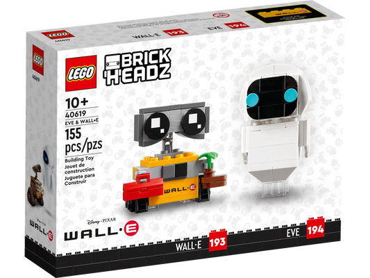 40619 Brick Headz WALL-E and Eve