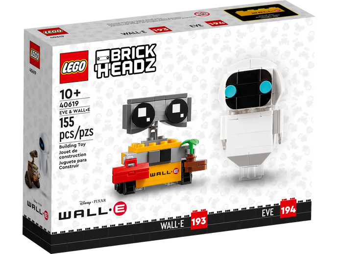 40619 Brick Headz WALL-E and Eve