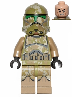 sw0519 Clone Trooper, 41st Elite Corps (Phase 2) - Kashyyyk Camouflage, Scowl