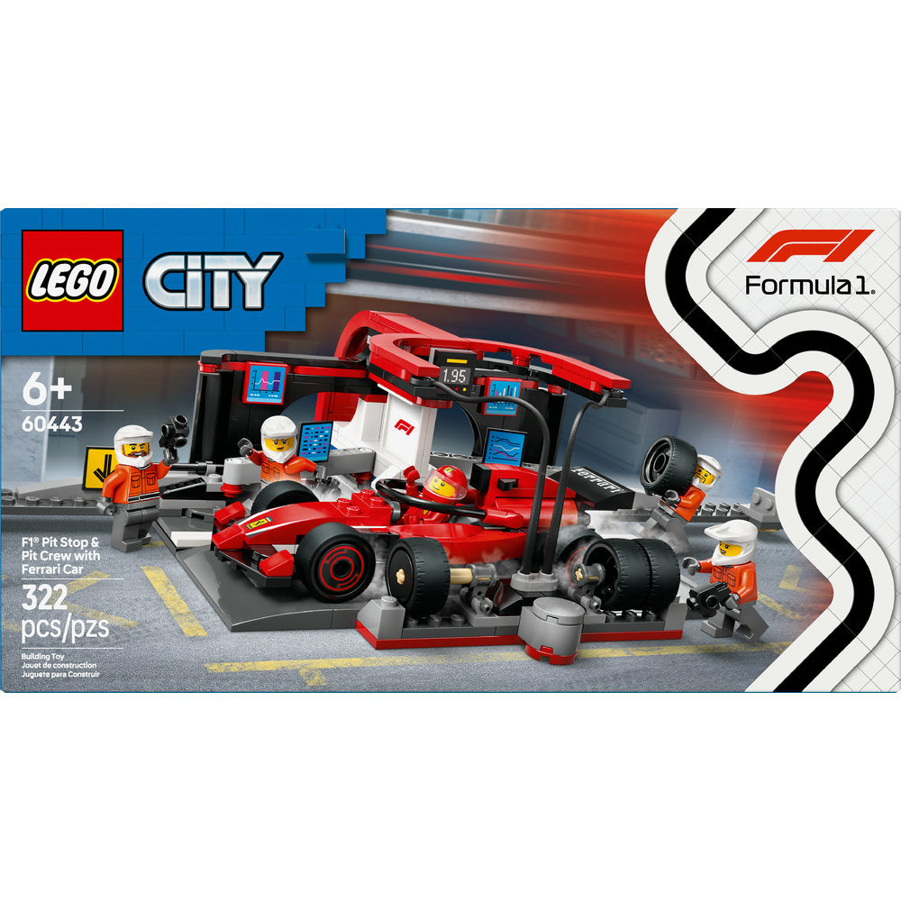 60443 LEGO F1® Pit Stop & Pit Crew with Ferrari Car