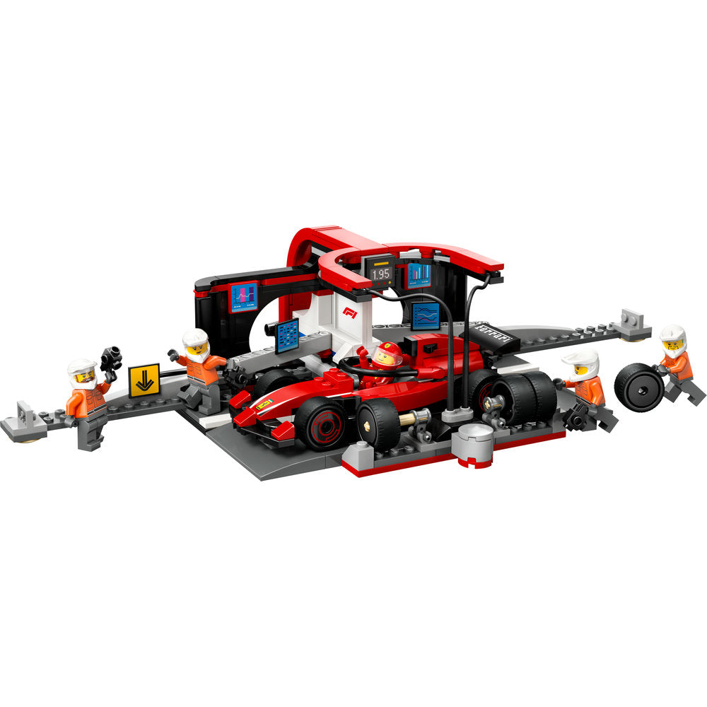 60443 LEGO F1® Pit Stop & Pit Crew with Ferrari Car