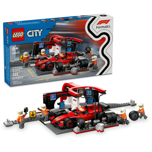 60443 LEGO F1® Pit Stop & Pit Crew with Ferrari Car