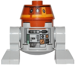 sw0565 Astromech Droid, C1-10P (Chopper) - Light Bluish Gray Body
