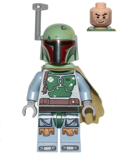 sw0396 Boba Fett - Head Beard Stubble