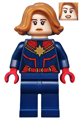 sh0555 Captain Marvel (Carol Danvers) - Medium Nougat Hair
