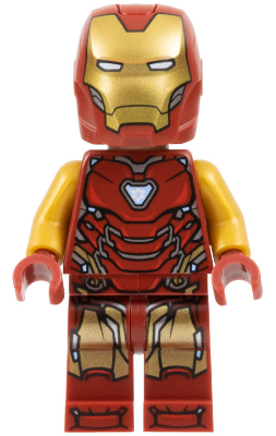 sh0904 Iron Man - Mark 85 Armor, Large Helmet Visor, Thin Red Markings on Torso