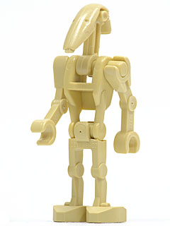 sw0001b Battle Droid - Tan, Angled Arms